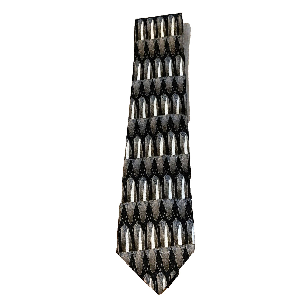 Vintage Alexander Lloyd X Long All Silk Tie Rare Design Formal Fancy Dress Tie